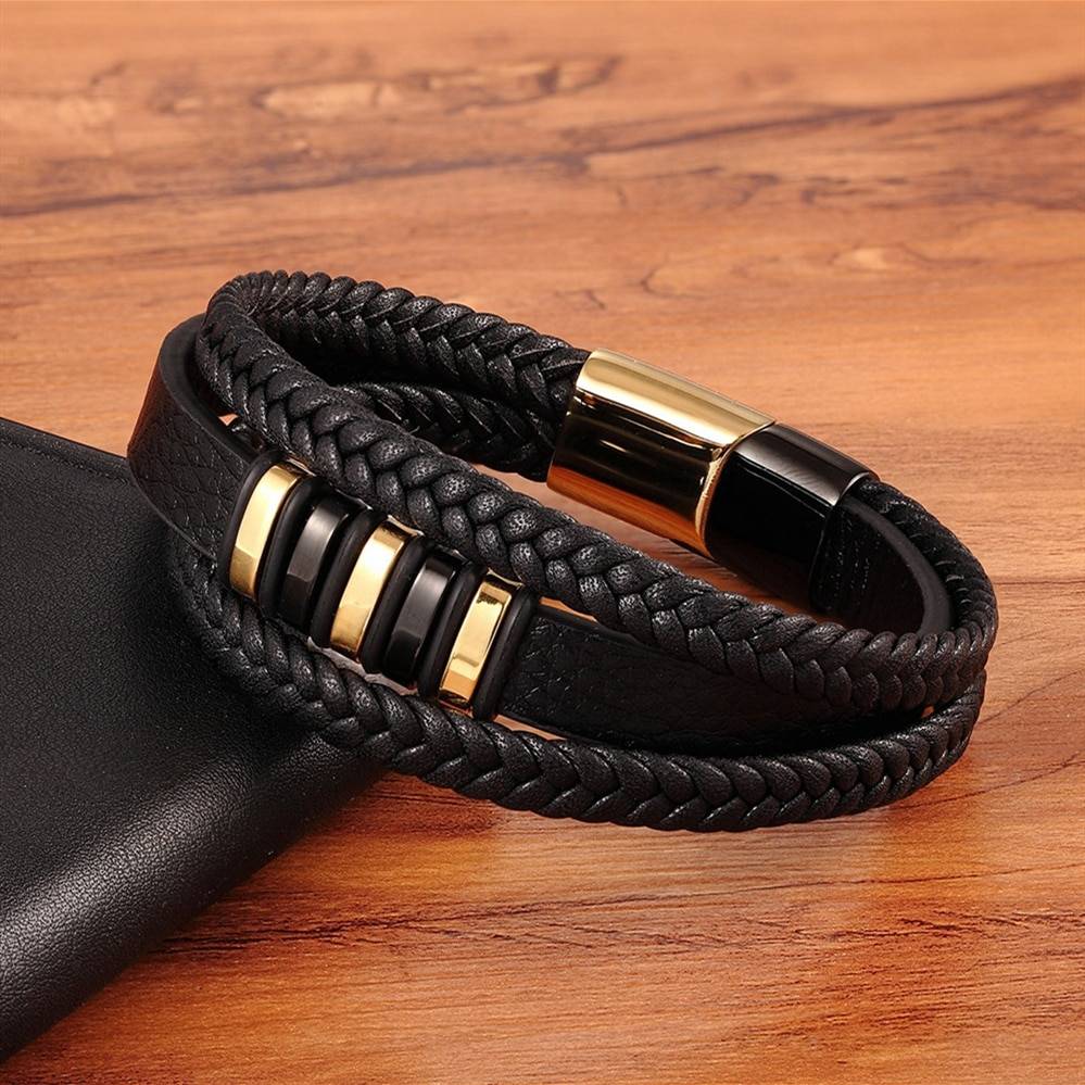 Stylish Genuine Leather Bracelets For Men